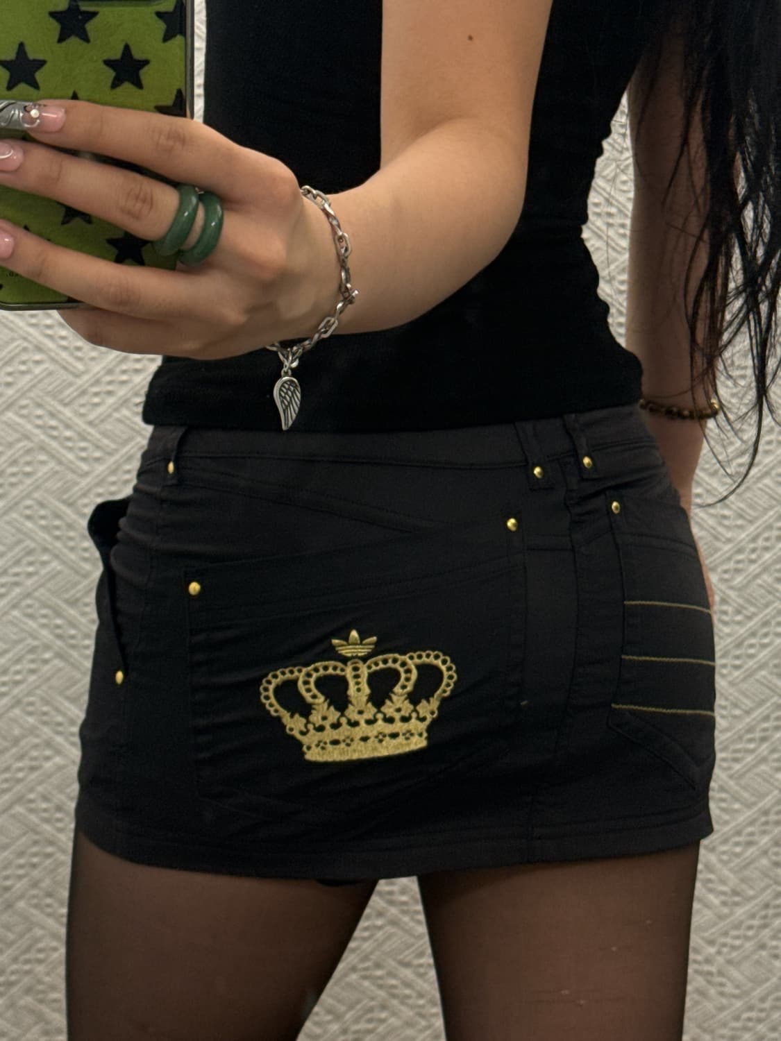 아디다스 리스펙트미 희귀 오네갸루 펑크 마이크로 미니스커트 K0367 상품이미지1