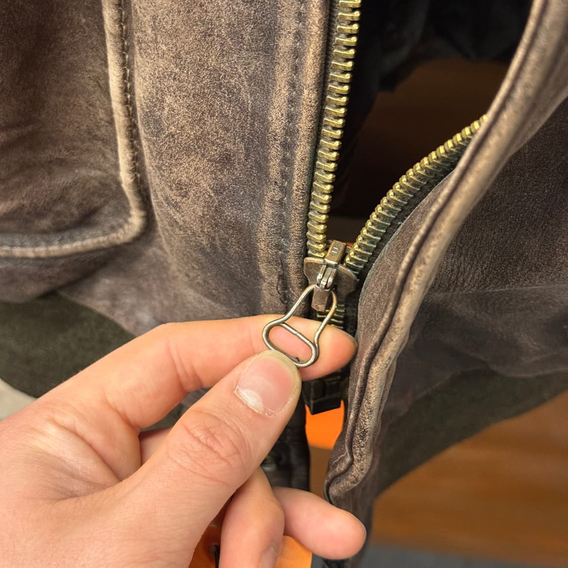 80~90s 레드스킨스 홀스하이드 B32 플라이트 봄버자켓 N858   상품이미지7