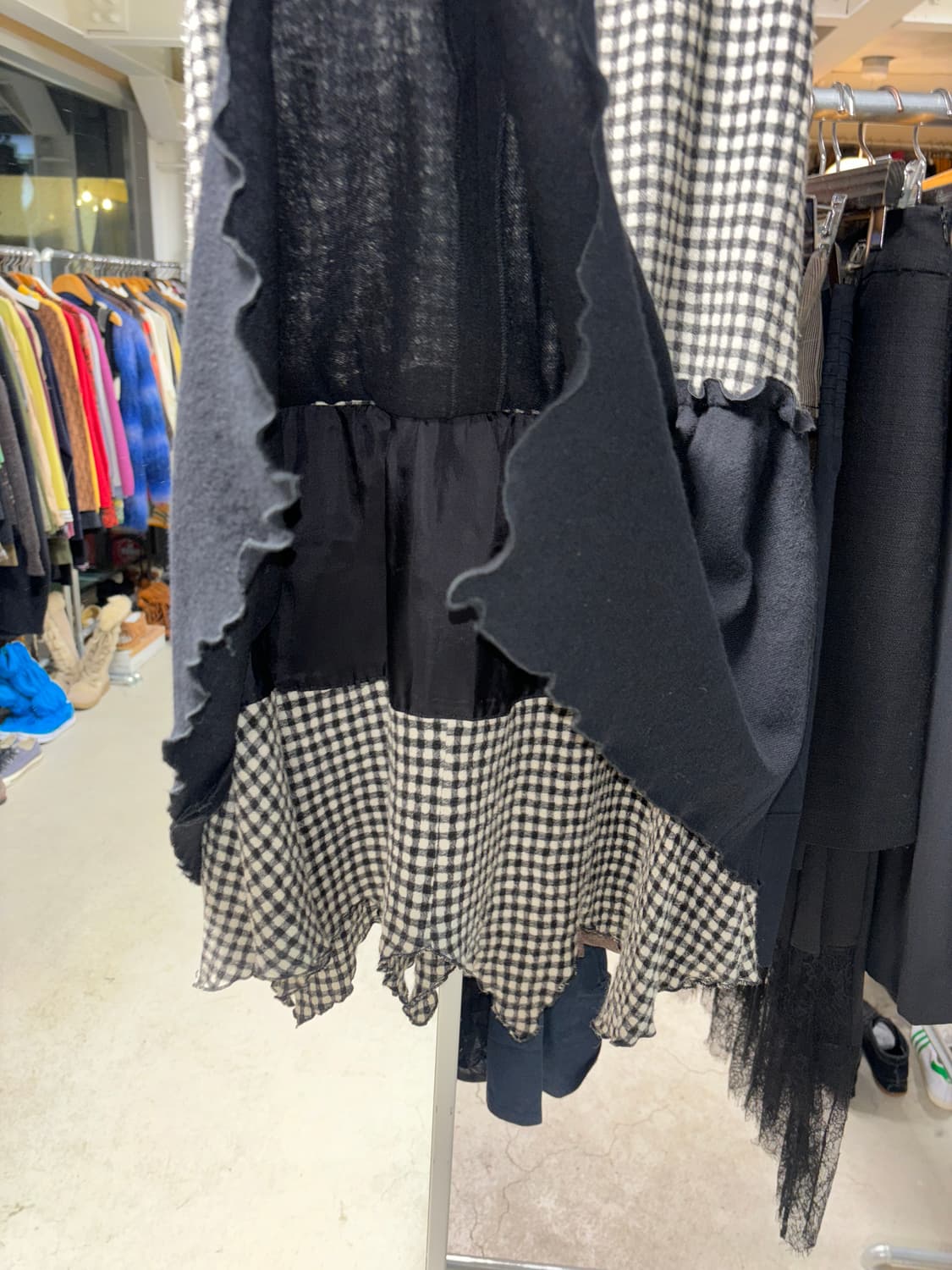 센소유니코 t.b 레이어드 플레어 울스커트 상품이미지5