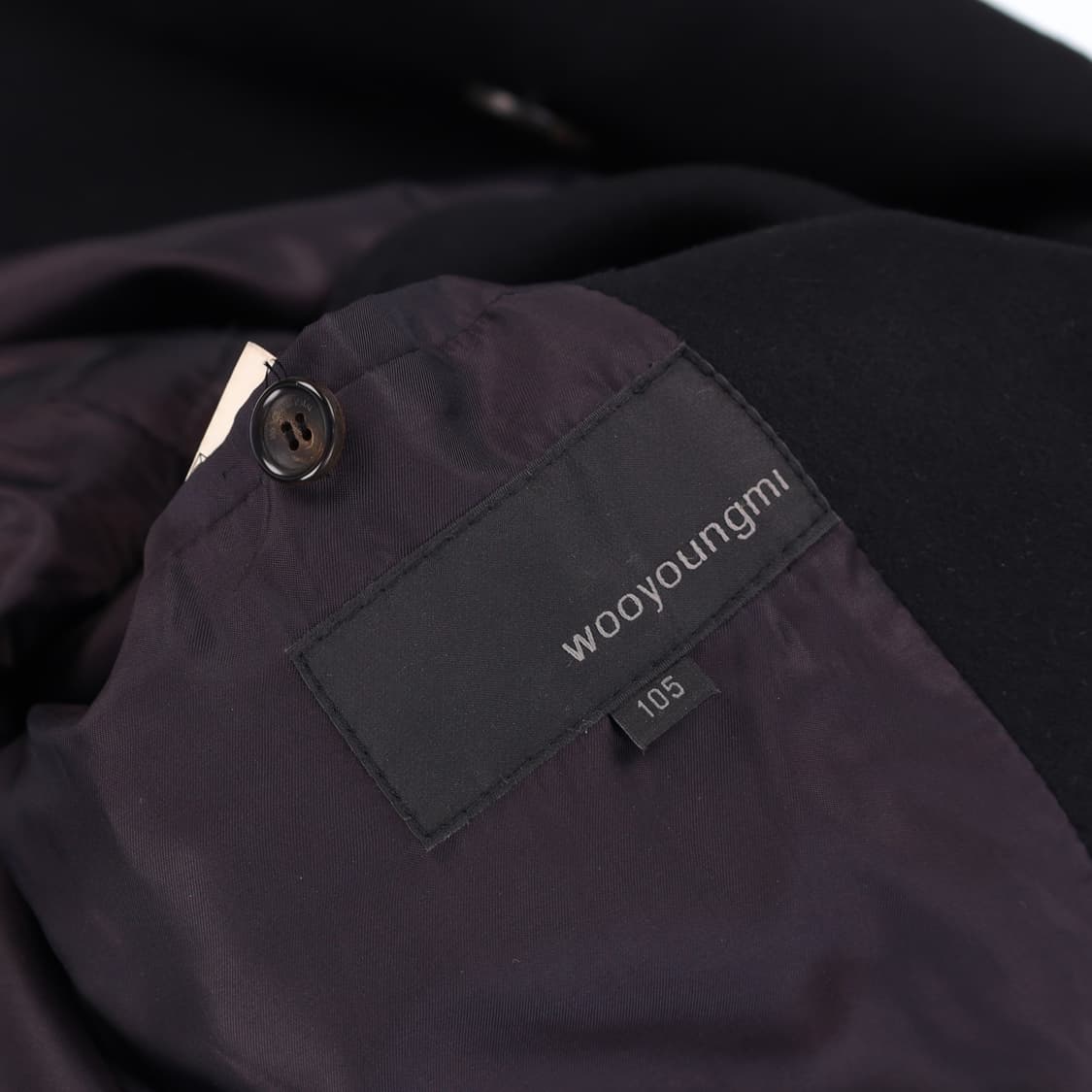 [105] 솔리드옴므 우영미 모헤어 캐시미어 혼방 코트 블랙 3833 상품이미지7