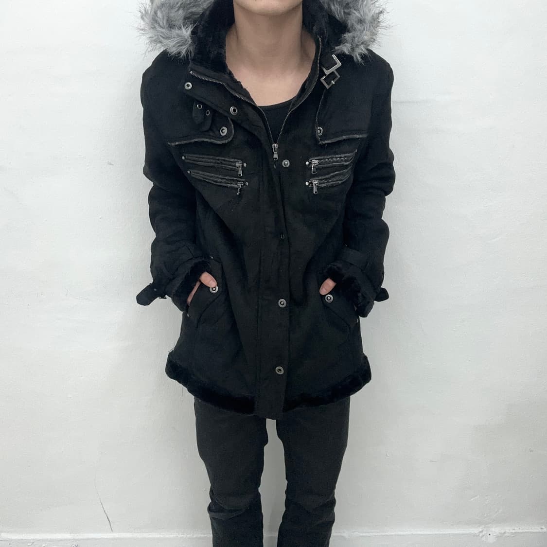 Gilevans fur hood jacket 상품이미지1