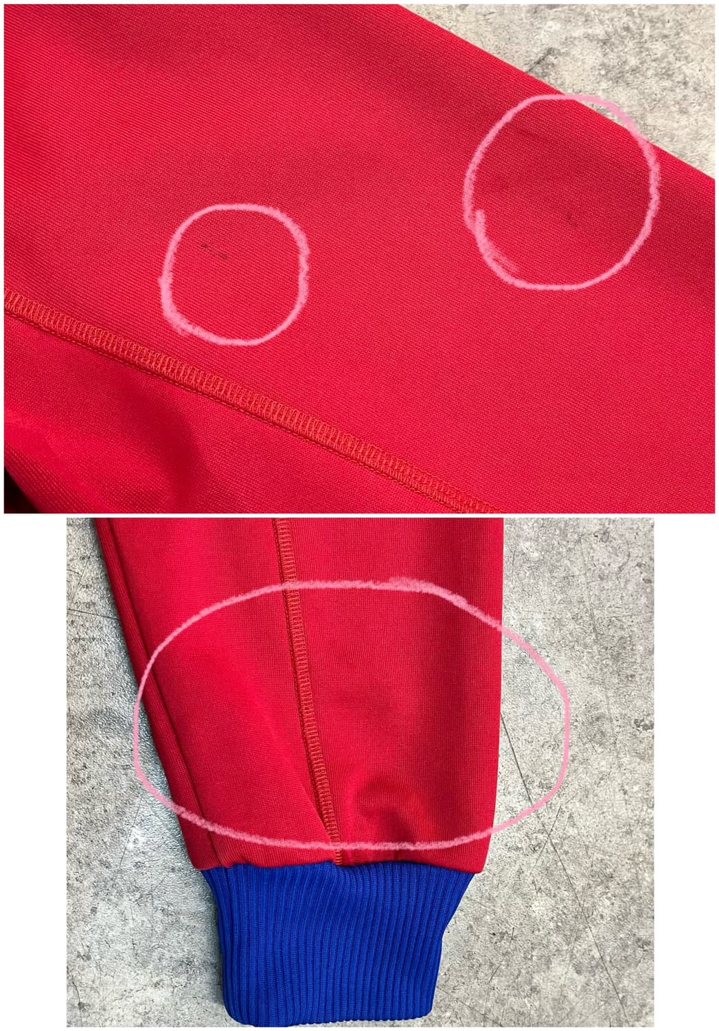 아디다스 에크라나스 유로파 트랙탑 져지 레드 S  #csz3335 상품이미지6