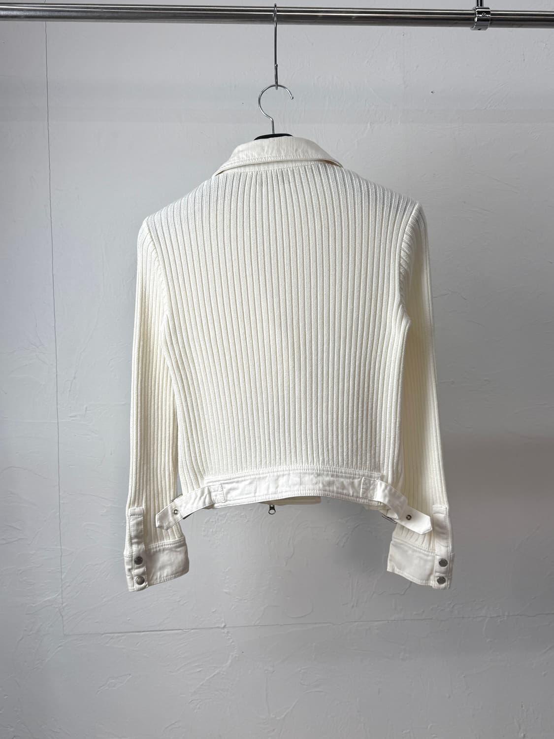 Evex 비대칭 투웨이 니트 자켓 상품이미지6