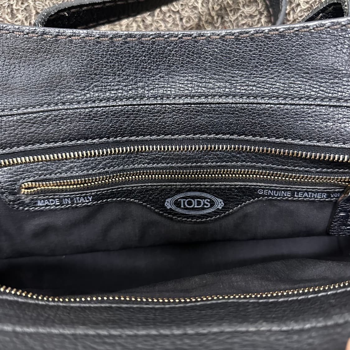 TODS 토즈 여성 가죽 가방 토트백 블랙 상품이미지7