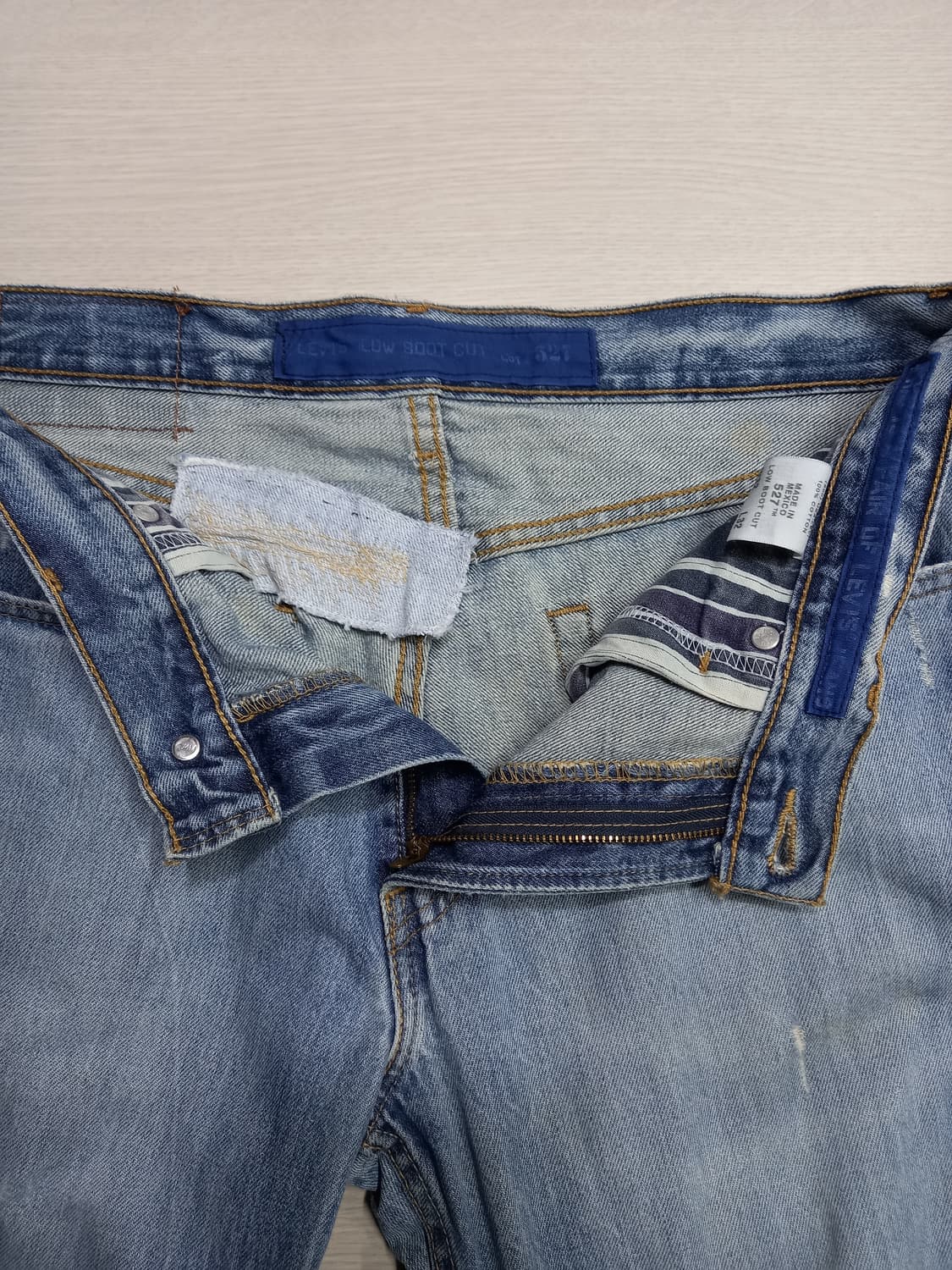 32 07's 리바이스527 Mexico 일자진 연청 32-314 상품이미지10