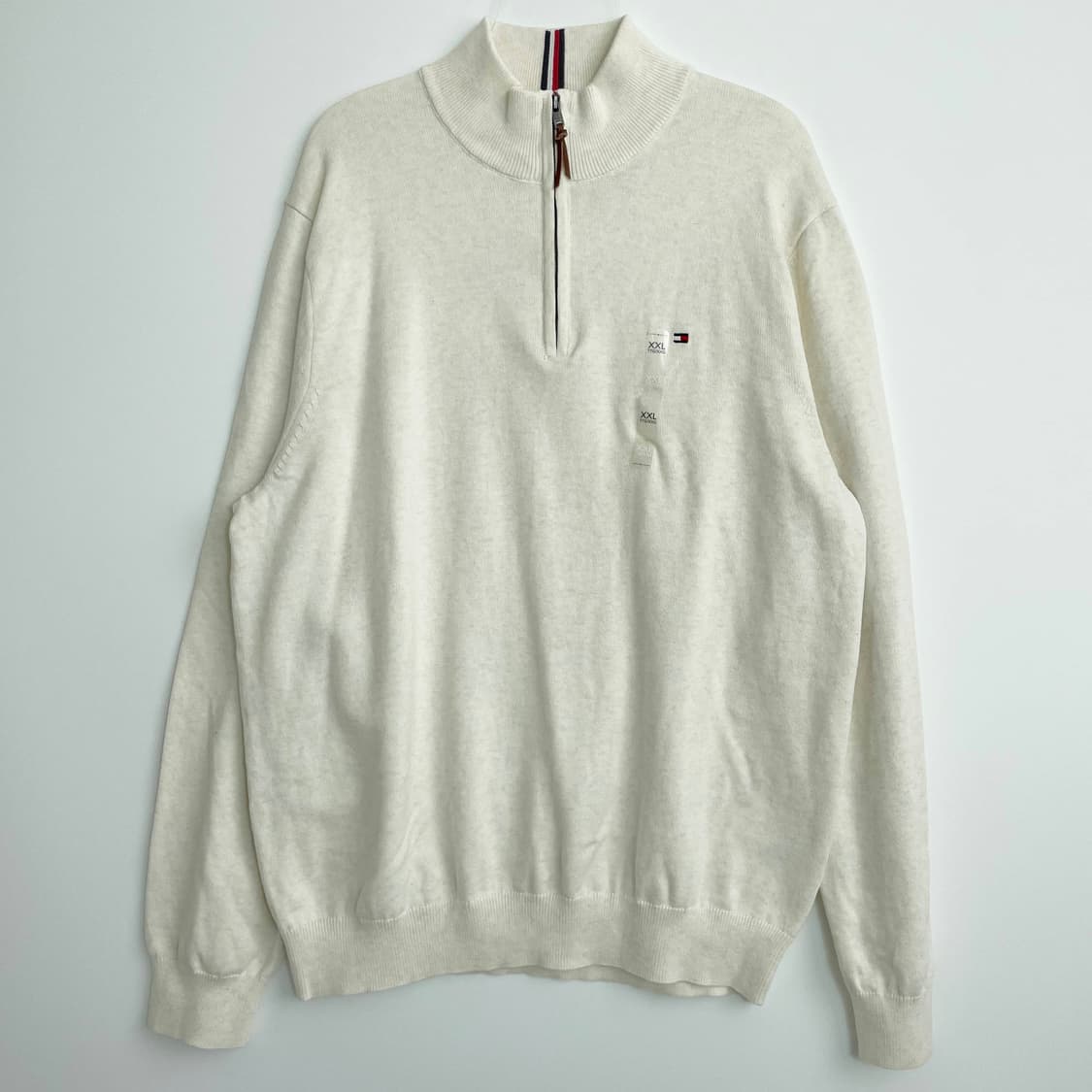 F2 타미힐피거  새상품 하프 집업 스웨터 XXL사이즈 상품이미지1