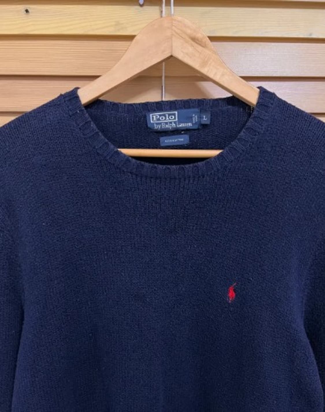 랄프로렌폴로 남성 네이비라운드니트 L 상품이미지1