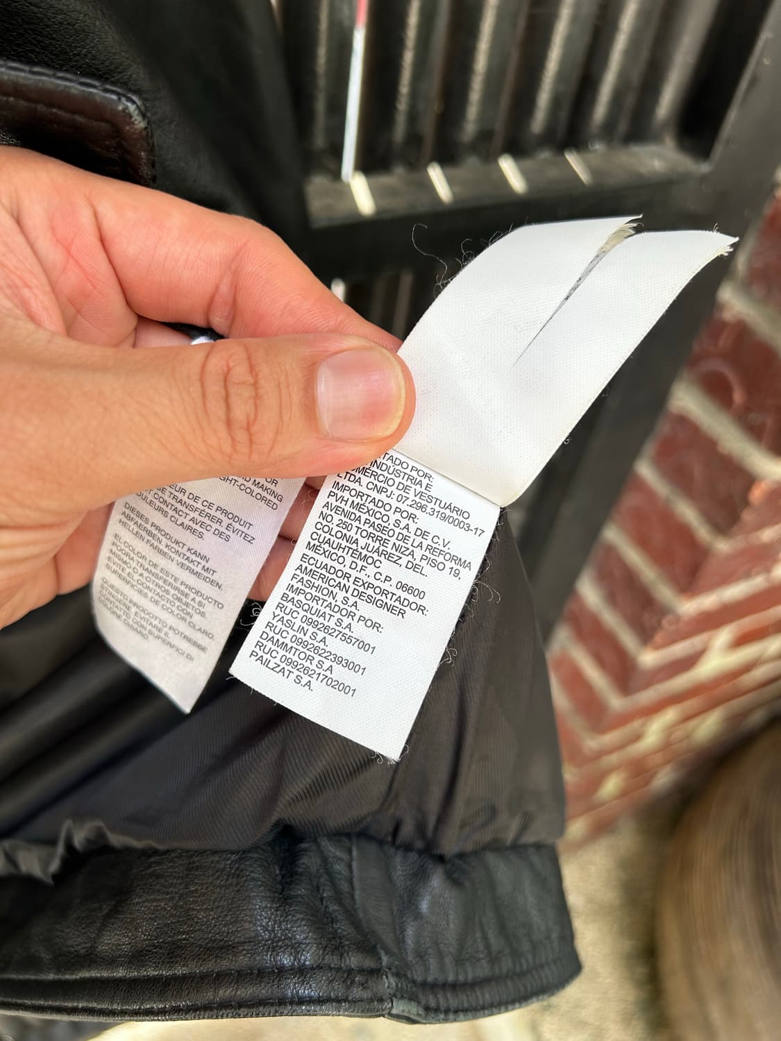 캘빈클라인   블랙컬러  램스킨  빈티지  라이더  자 상품이미지8