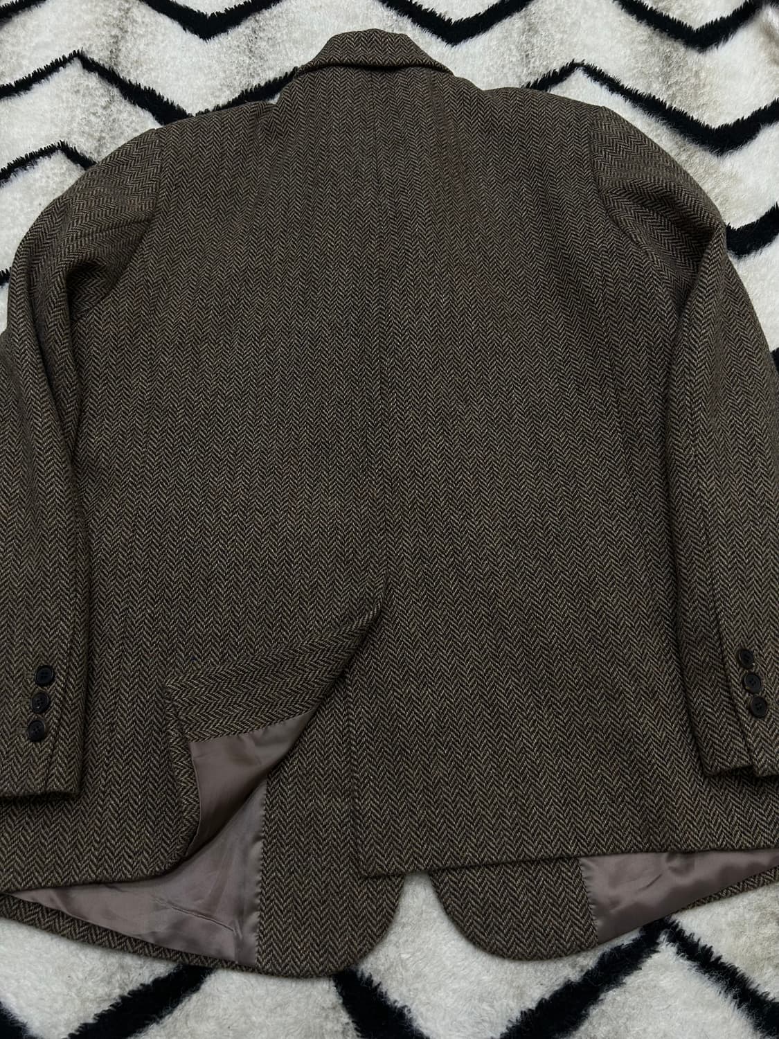 [M]수아레 오버핏 헤리티지 헤링본 블레이저 상품이미지4