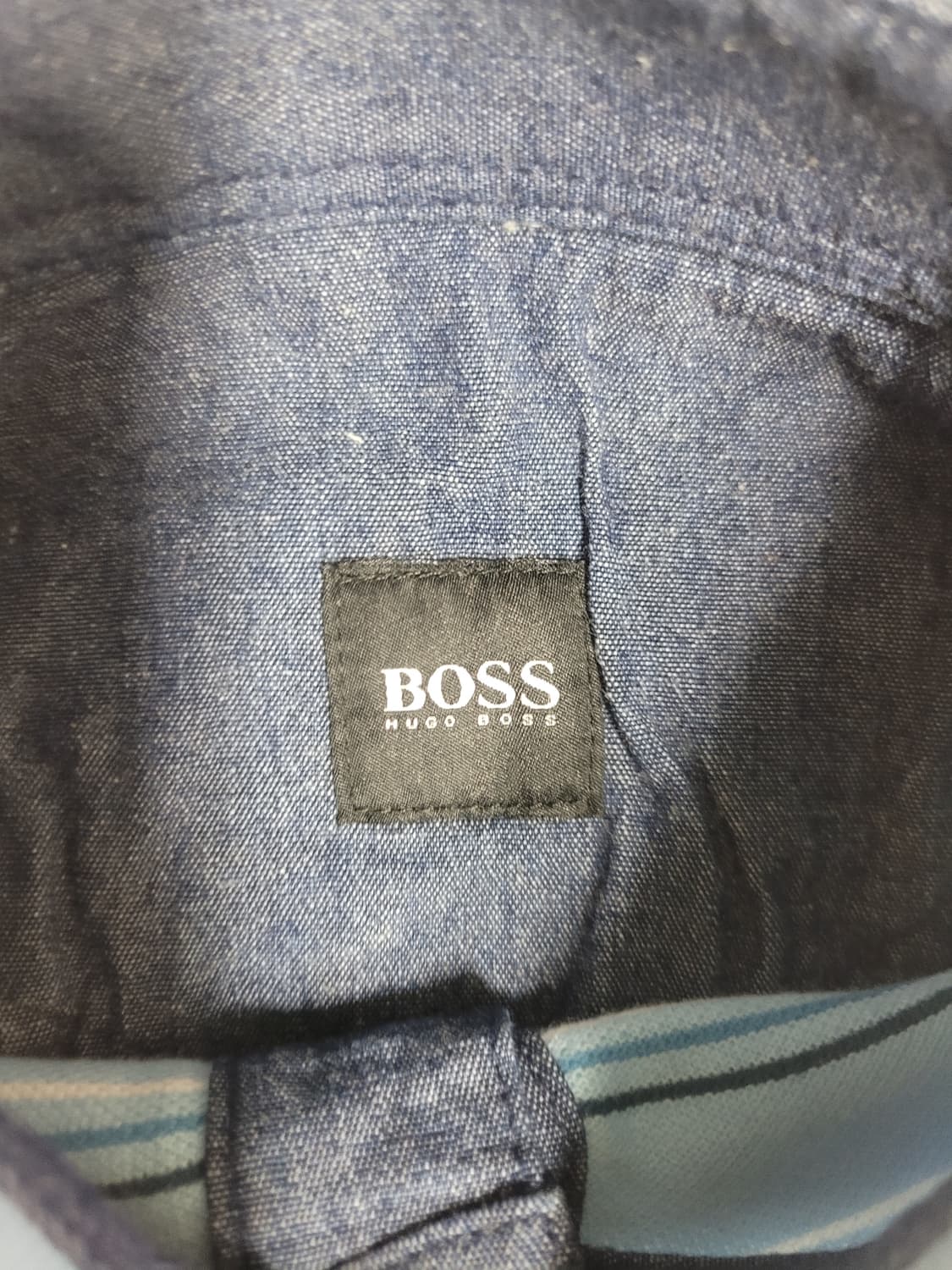 BOSS 휴고보스 남성 스트라이프 반팔 카라티 m사이즈 상품이미지5