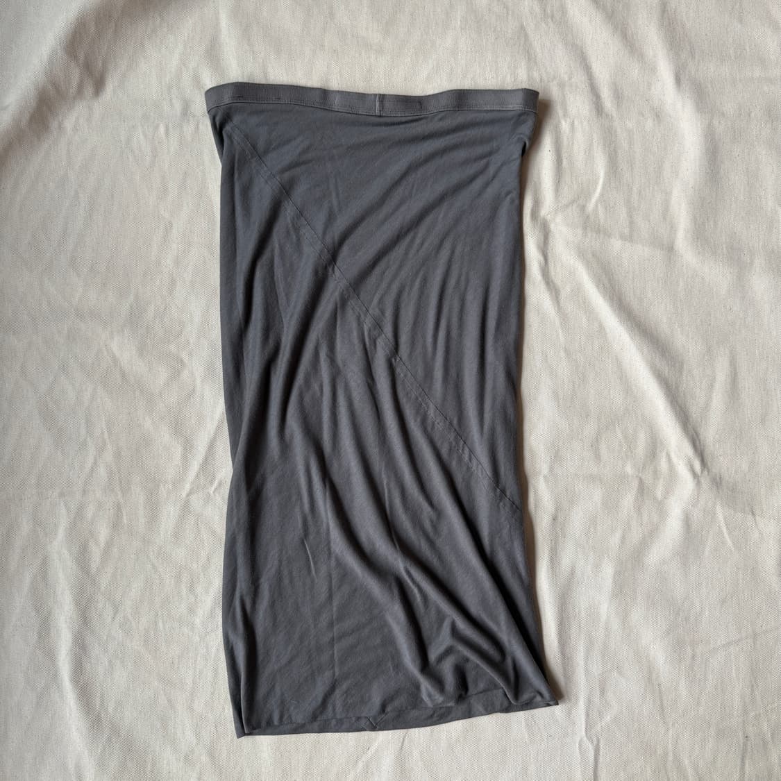 릭오웬스 릴리스 드레이프 미디 스커트 상품이미지1