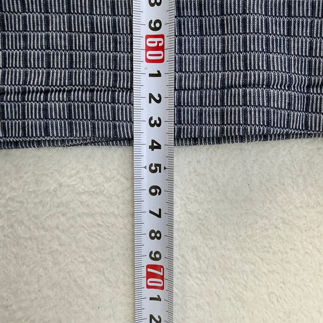 실측확인 빈티지 반목 니트 티셔츠  상품이미지6