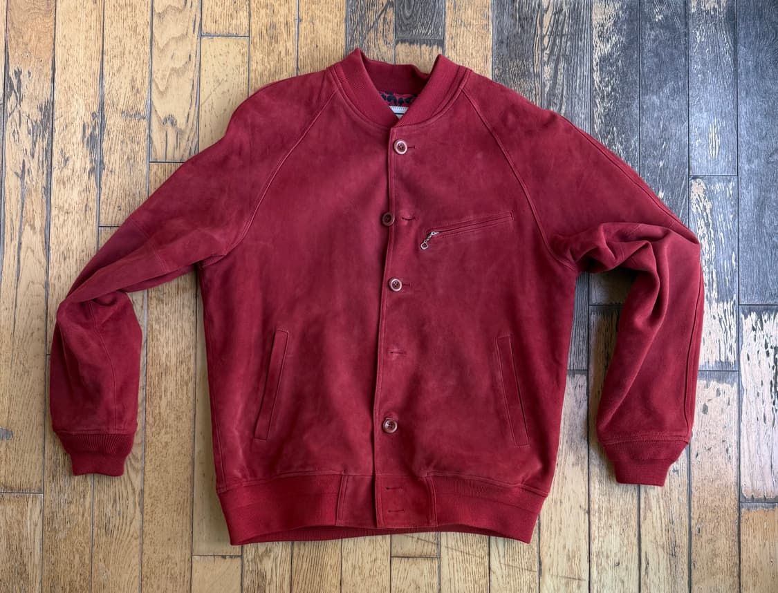 블랙아웃 레더 바시티 상품이미지1