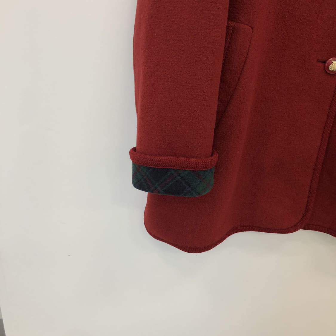 닥스 앙고라 50% 레드 싱글코트 97-165 상품이미지2