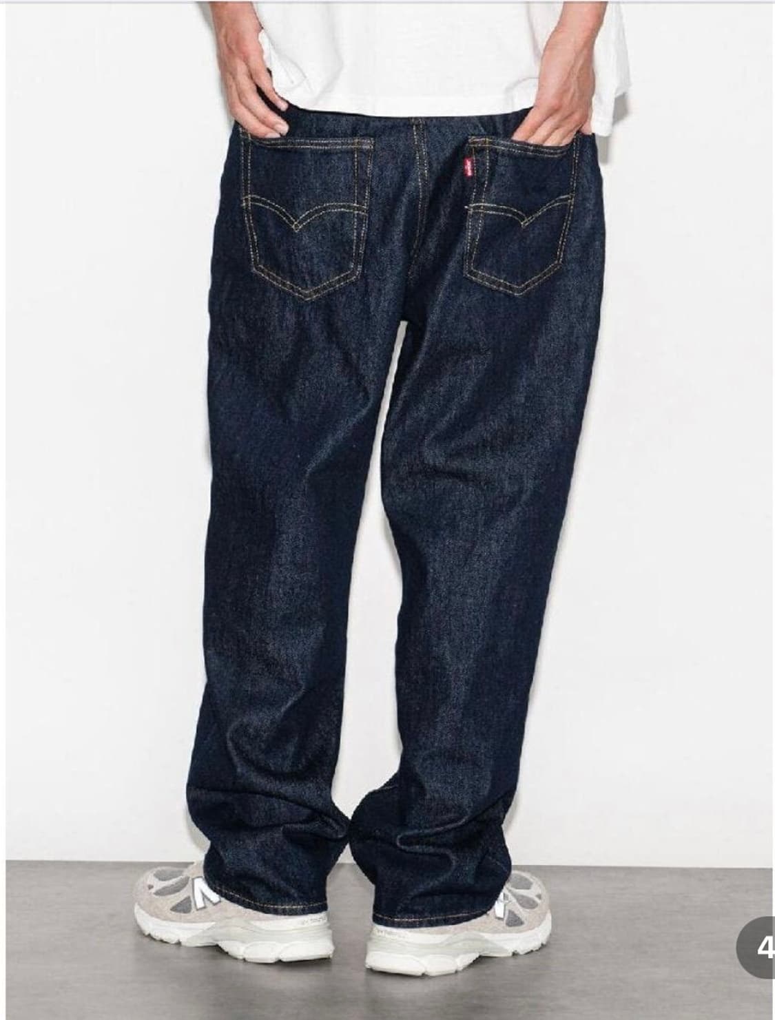 리바이스 568 루즈 인디고 와이드 데님팬츠 상품이미지3