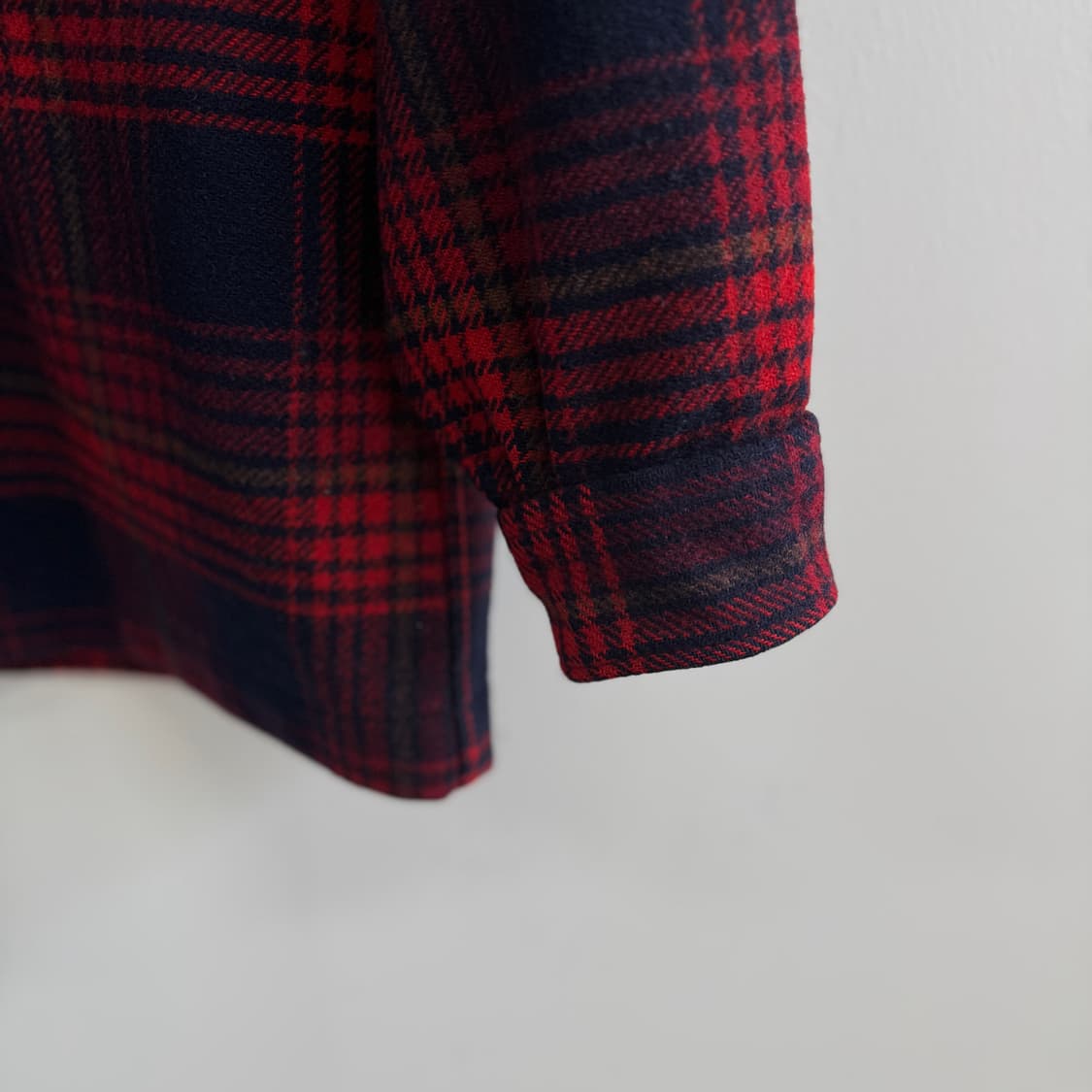 Pendleton 펜들턴  체크 울 셔츠 자켓 M / 100% Vi 상품이미지5