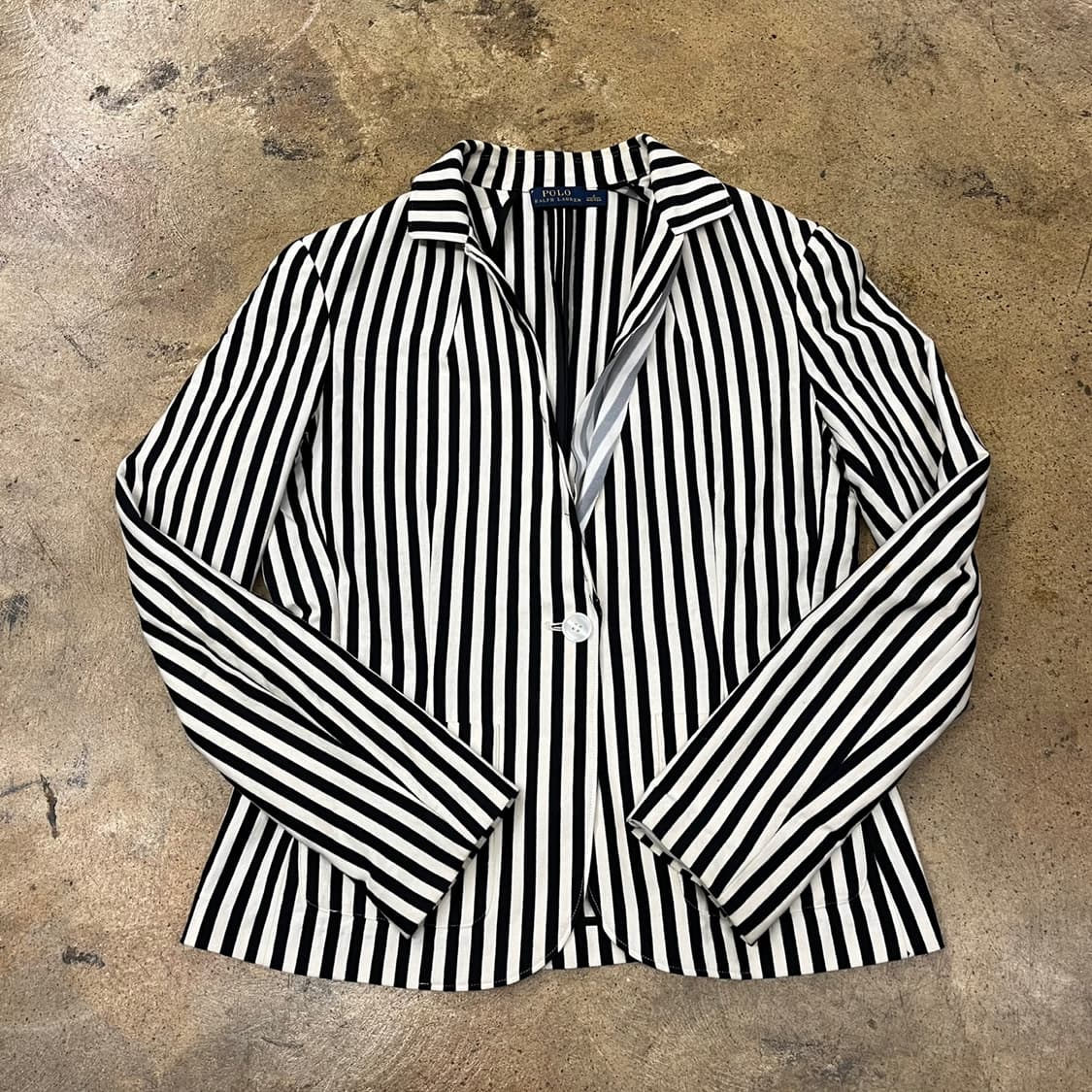 [정품/6] 폴로 랄프로렌 스트라이프 셔츠 블랙 화이트 b17 상품이미지2