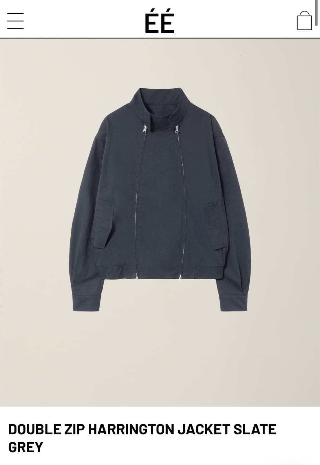 ee 더블집해링턴자켓 그레이 상품이미지1