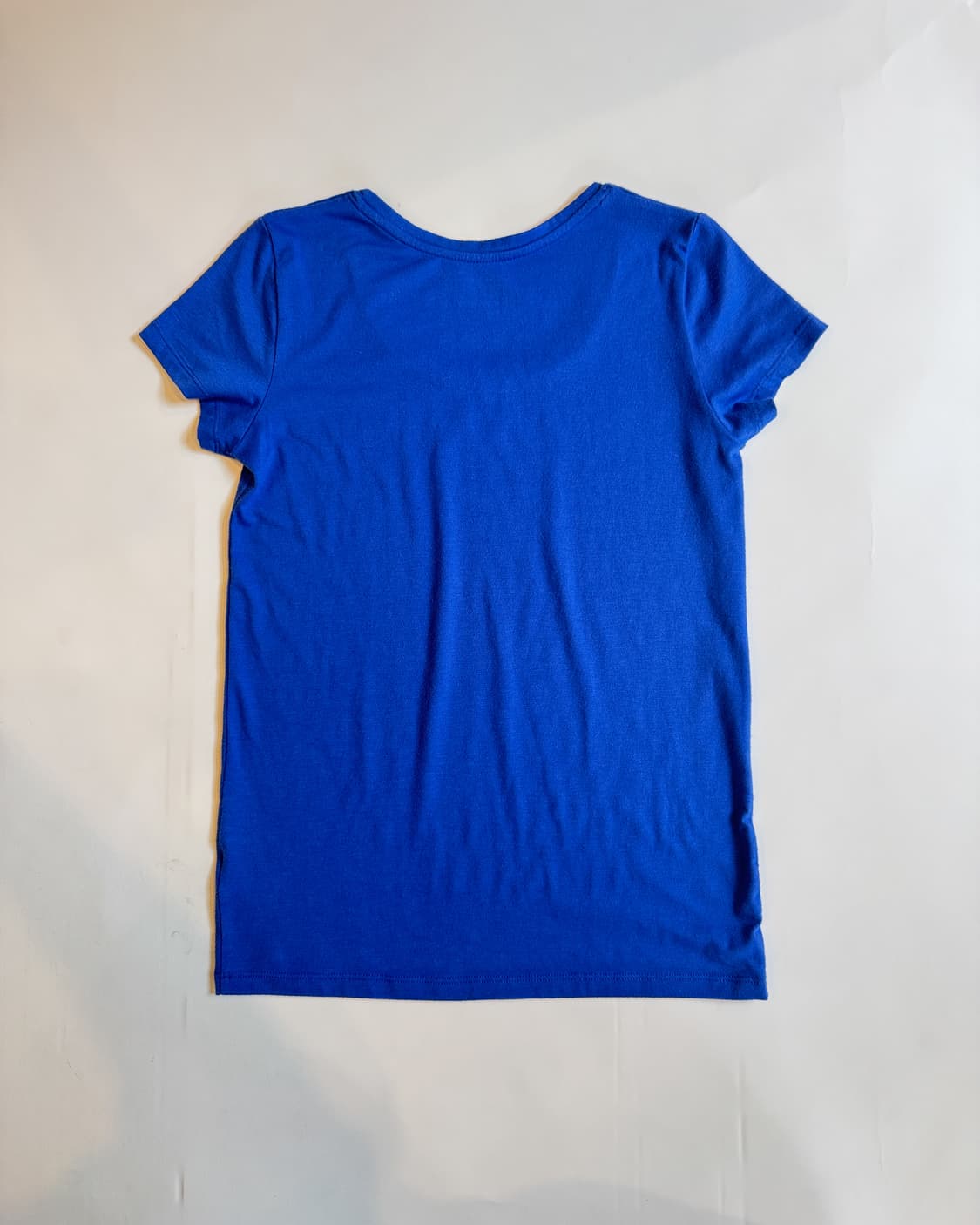 Faded Blue Scoop Neck Slim Tee  상품이미지3