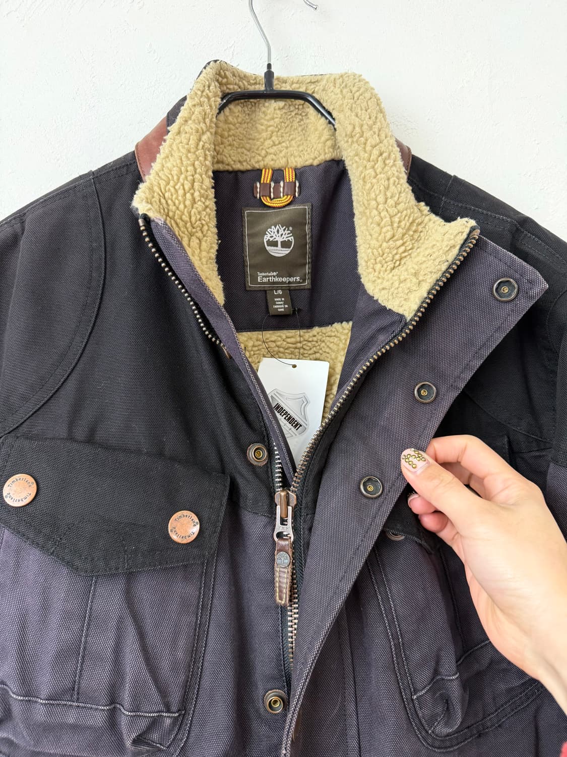 올드 팀버랜드 페이디드 모터사이클 자켓 상품이미지3