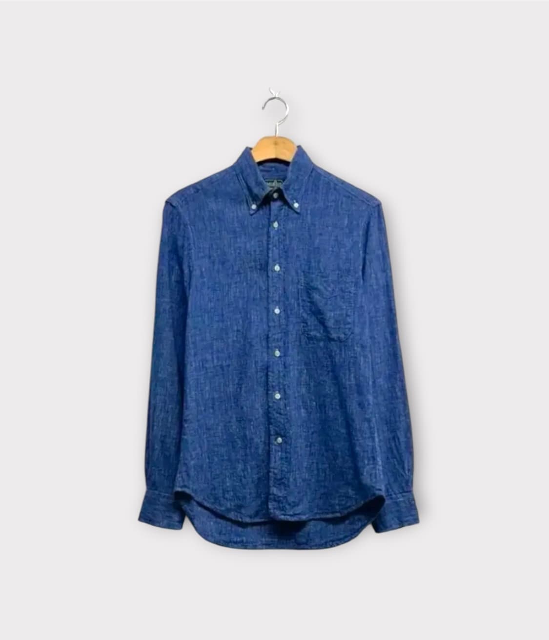 깃먼브로스 빈티지 인디고 린넨 셔츠 S 상품이미지1
