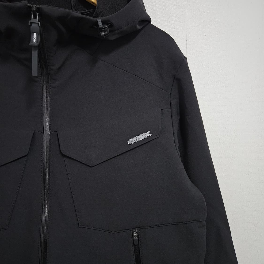XXL GEOX 제옥스 후드 기능성 바람막이 올블랙 상품이미지3