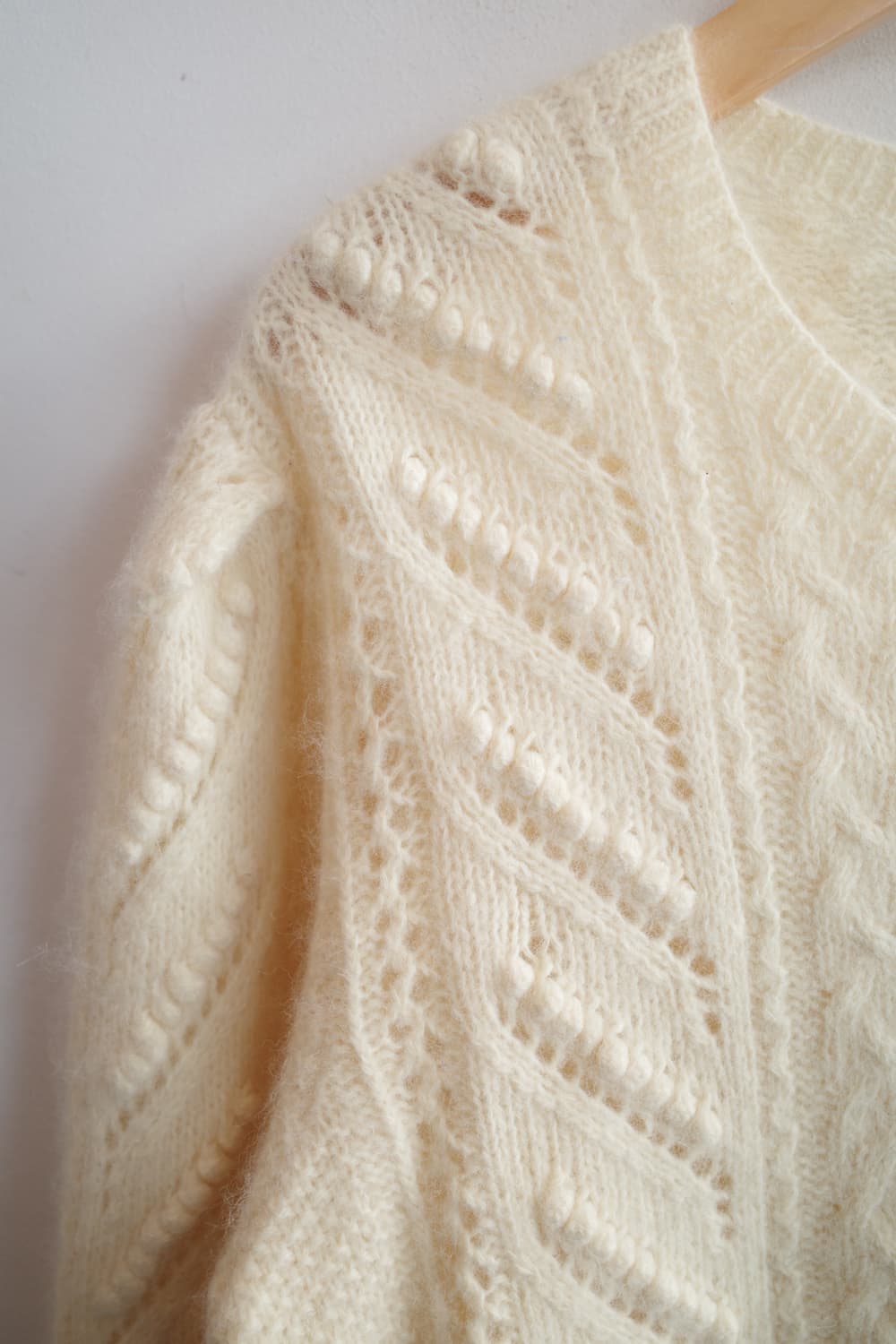 Japan brand 울 케이블 가디건  상품이미지4