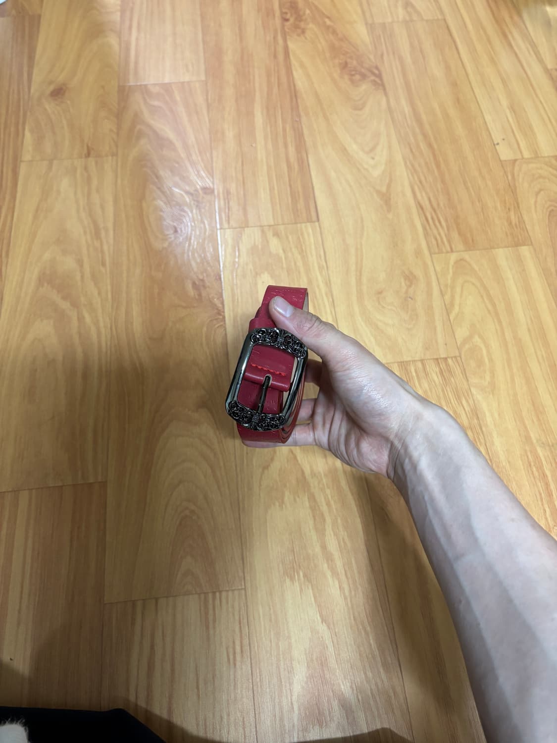 레드 엔틱 버클 빈티지 벨트 상품이미지2