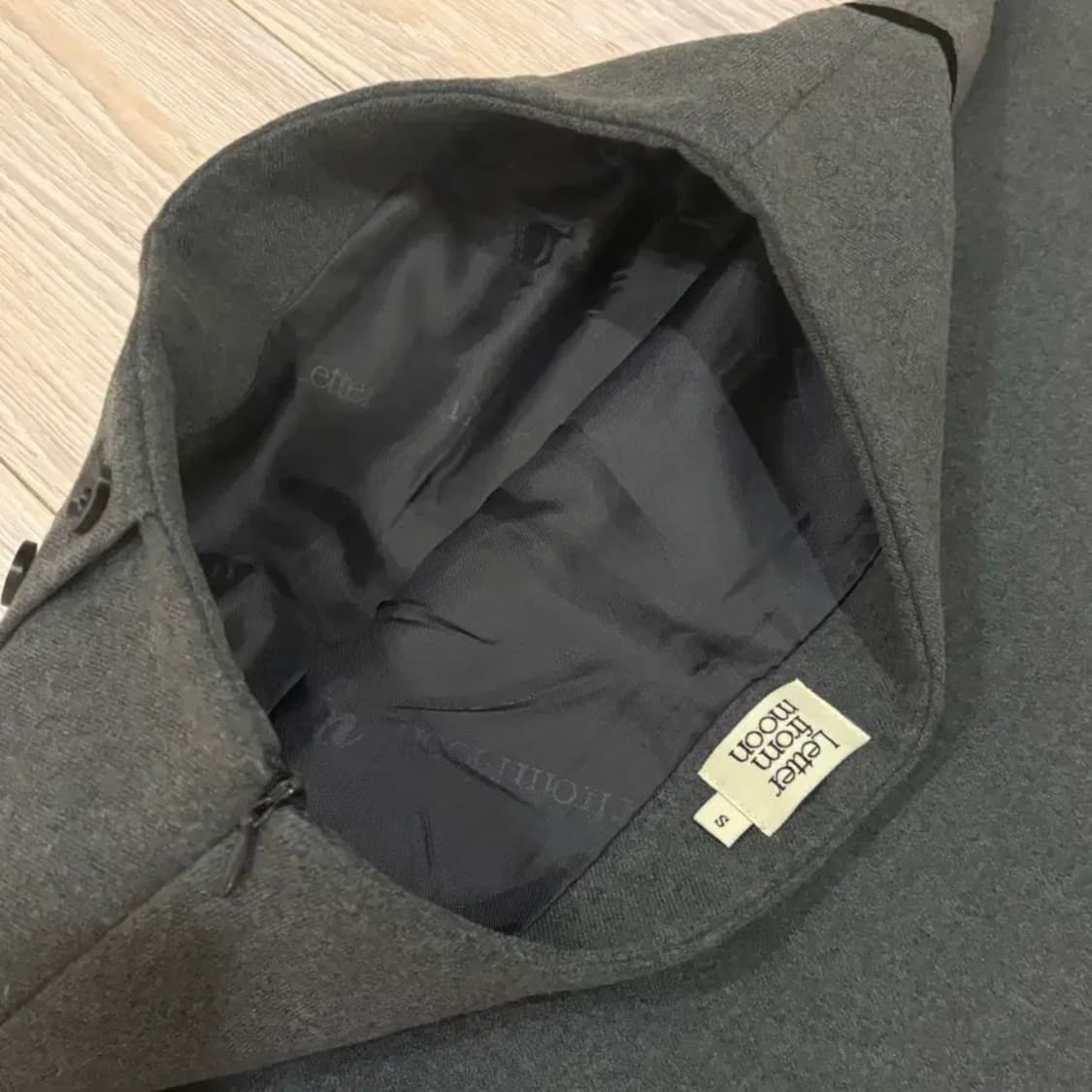 레터프롬문 미닛 ‎리본 플리츠 스커트 그레이 상품이미지6