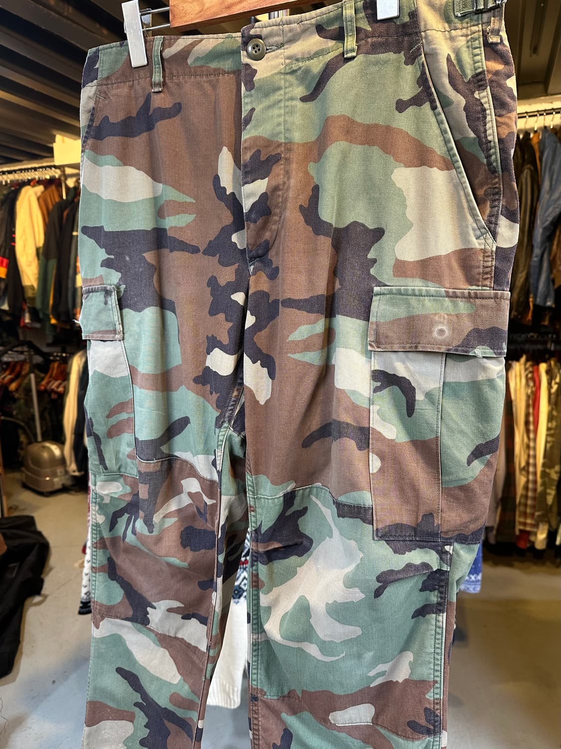 80s Us Army 미군 오리지널 우드랜드 카모 BDU 팬츠 상품이미지4