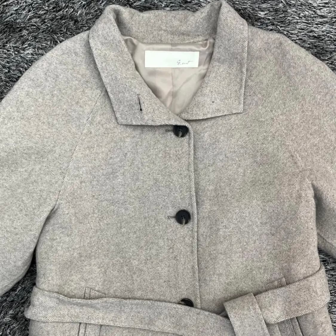 G_CUT 지컷 여성 울 블랜드 벨티드 코트 (55) 상품이미지2