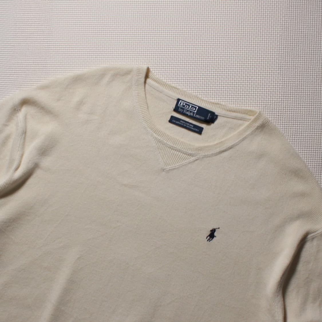 Polo 폴로 랄프로렌 아이보리 라운드 니트 상품이미지3