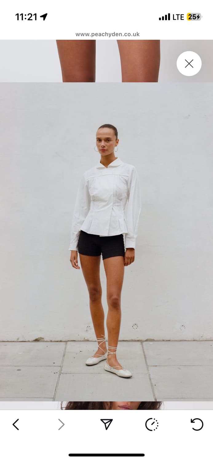 PEACHYDEN 피치덴 미시 롱 슬리브 블라우스  상품이미지1