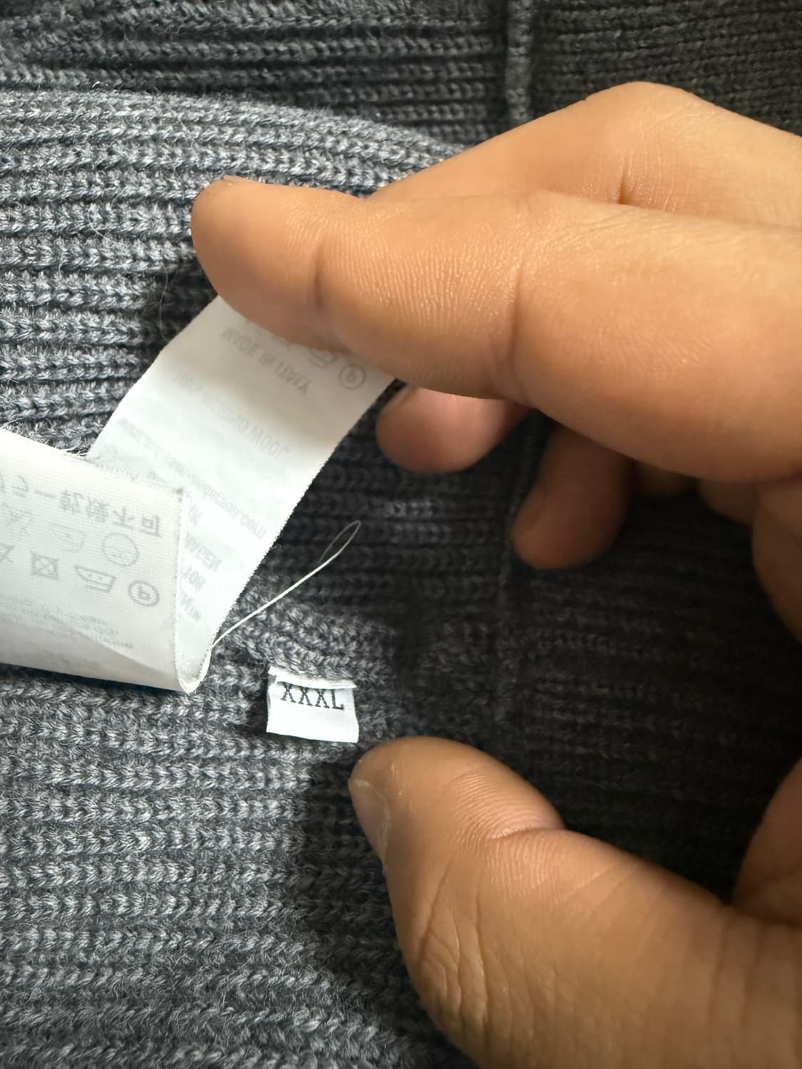 안데르센 회색 가디건 xxxl 상품이미지3