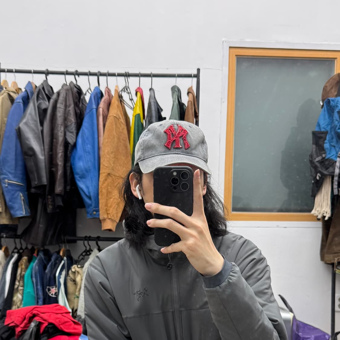 MLB 뉴욕양키스 빈티지 로고 볼캡 상품이미지4