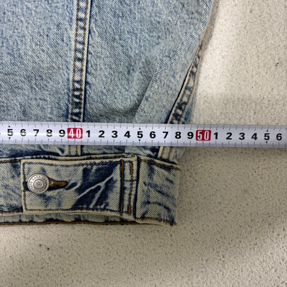 L 자라 연청 데님 트러커 자켓 1210-1 상품이미지6