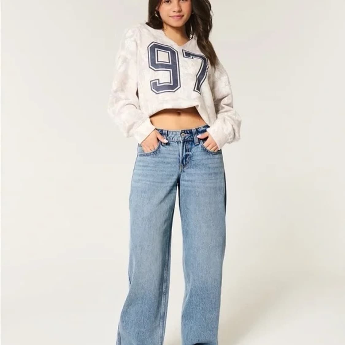 [holister] 홀리스터 로우라이즈 테이퍼드 데님 (24) 상품이미지5