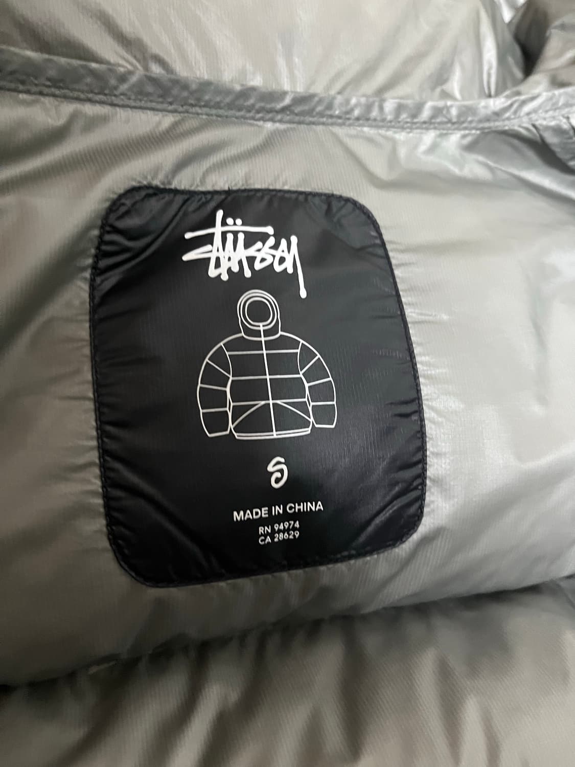 스투시 마이크로 립스탑 패딩 S사이즈 상품이미지4