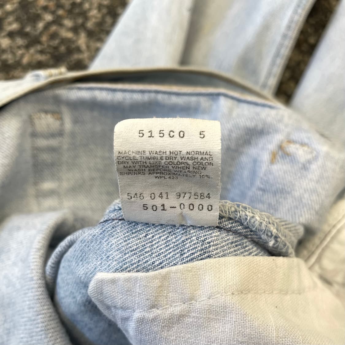 90s 리바이스 501xx 연청 데님 made in USA (31) 상품이미지8