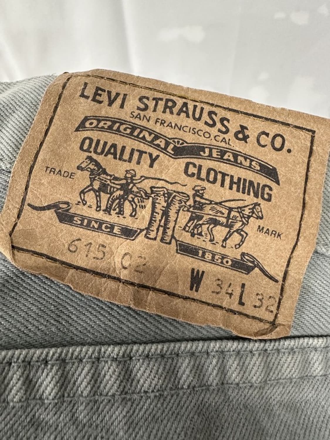 [W34L32] LEVI'S 리바이스615 90s UK 그레이데님 빈티지 상품이미지7