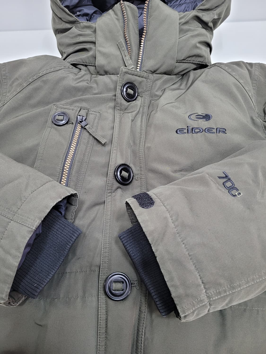 EIDER 아이더 헤비 다운 패딩 자켓 / 남 L 카키다잉
 상품이미지5