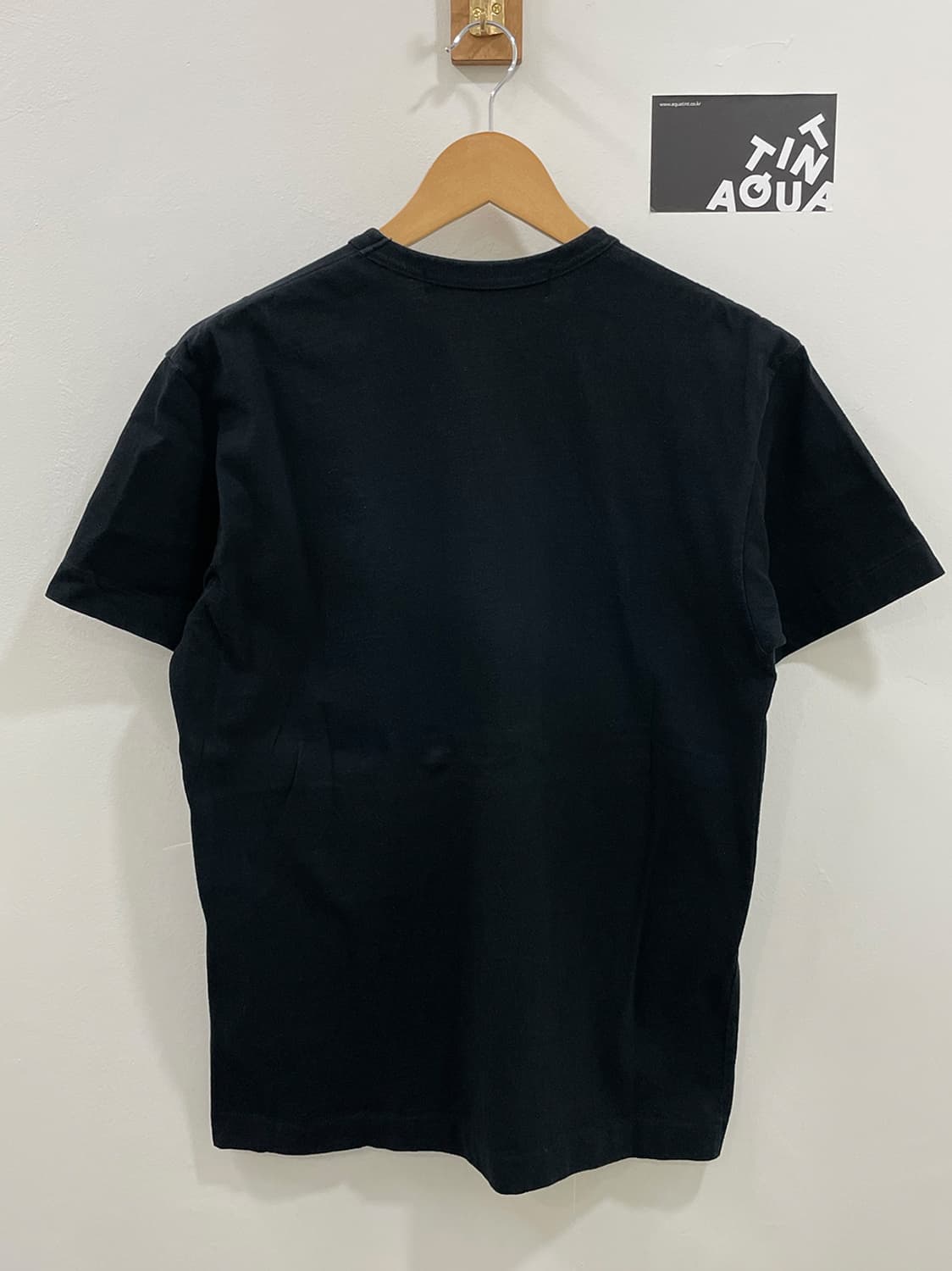  꼼데 하트 로고 반팔티 블 상품이미지5