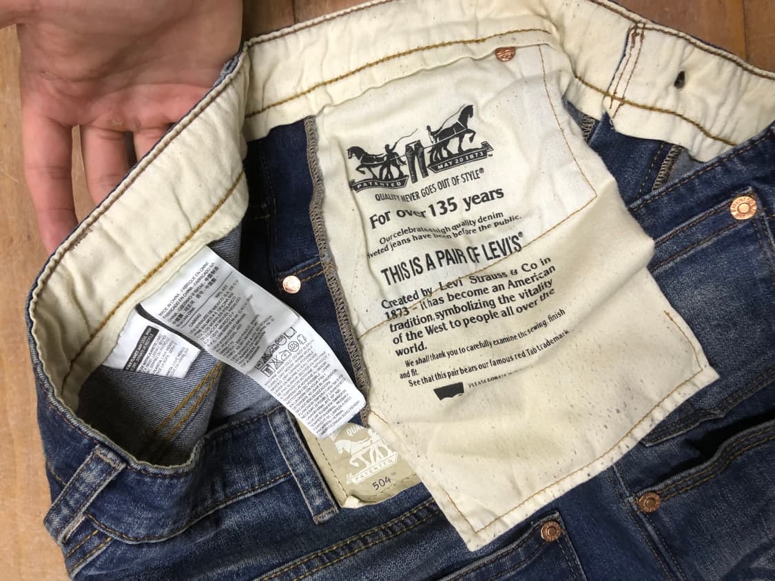 리바이스 504 데님팬트 상품이미지3