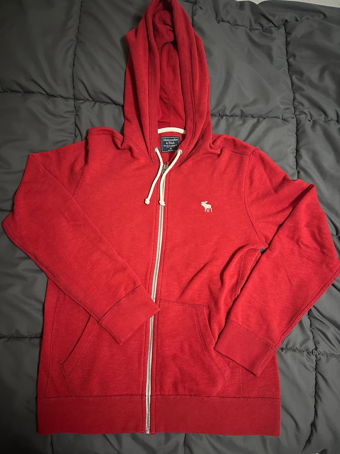 아베크롬비 레드 후드집업 상품이미지1
