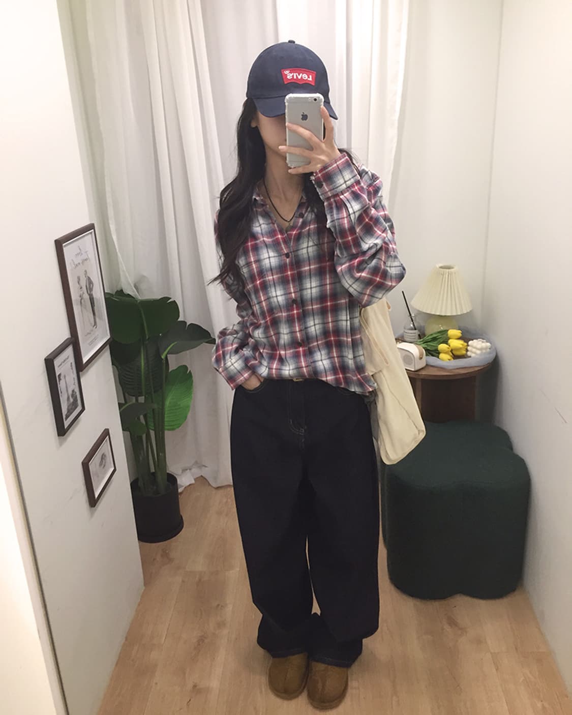 공용 GAP 체크셔츠 95~100 상품이미지3