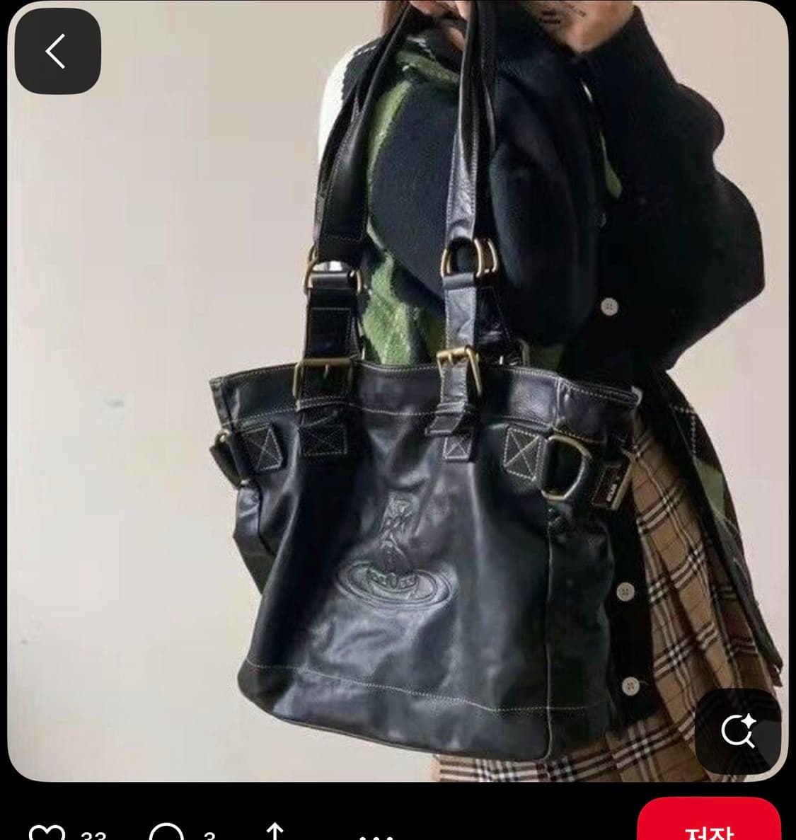 비비안웨스트우드 빈티지 버클 백 숄더백 상품이미지2