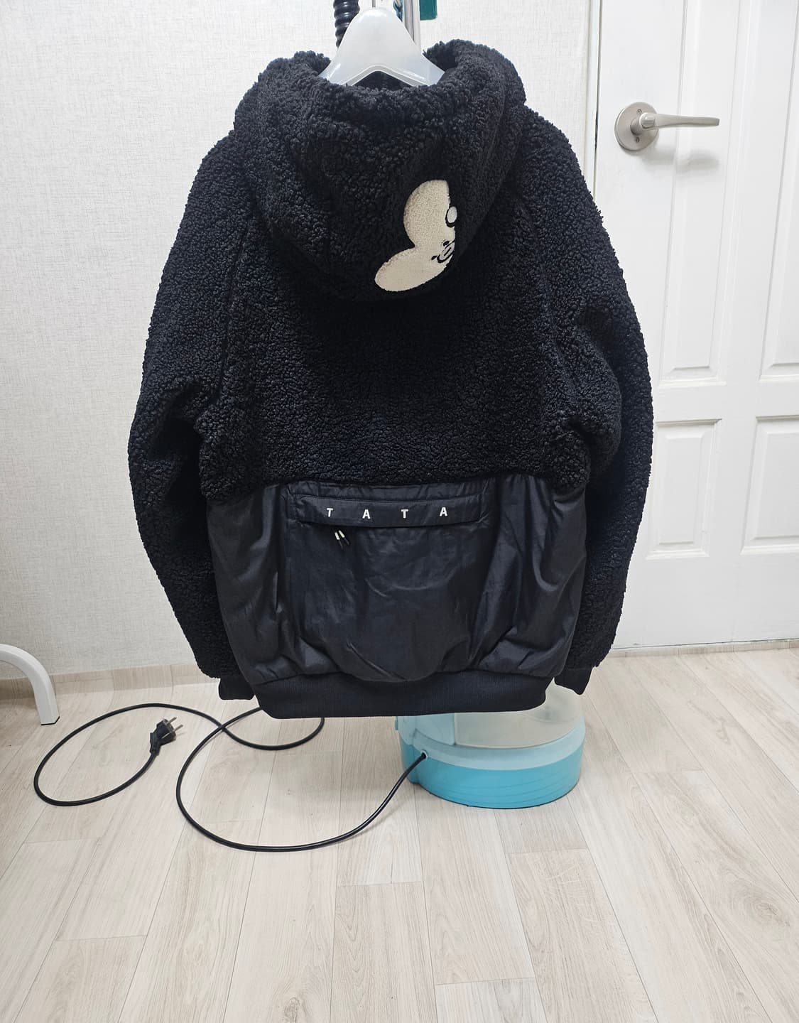 (90~95)S☆초대장급☆코오롱스포츠 BT21 [블랙] 쉐르파 후리스점퍼 상품이미지6