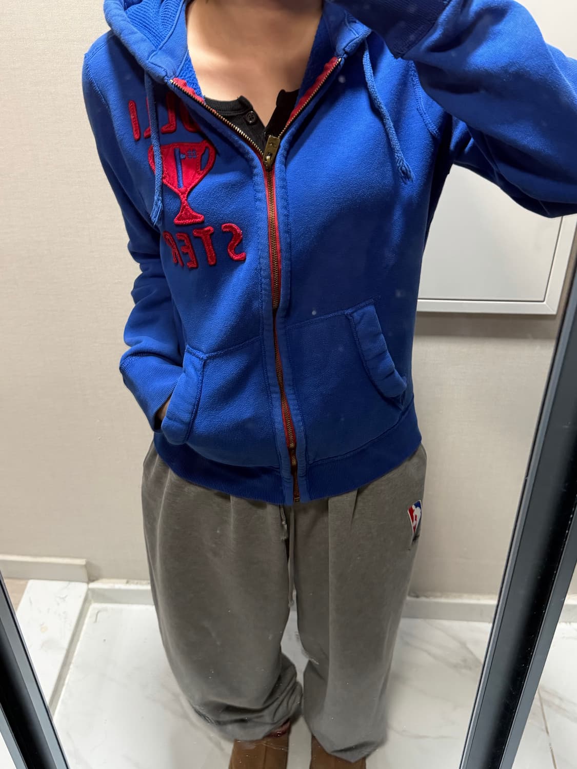 홀리스터 블루 후드집업 s 상품이미지1