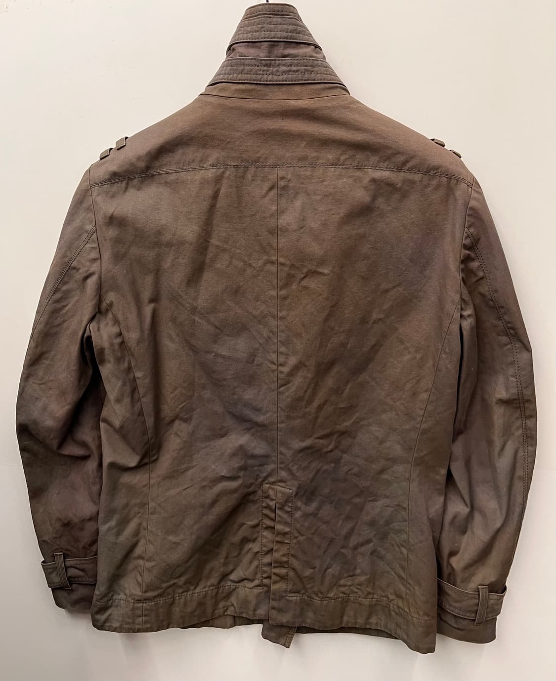 발리 Bally 바이커 코튼 자켓 브라운 상품이미지3