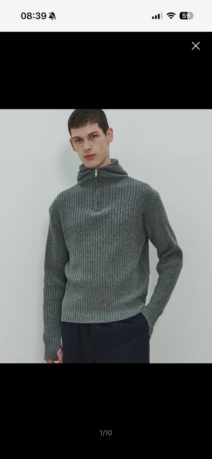 MOONSUN 문선 바라클라바 니트 L 상품이미지1